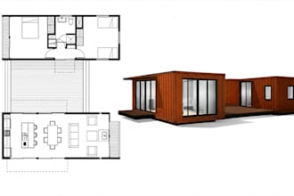 design barndominium 2d floor plans, 3d house models and photorealistic rendering