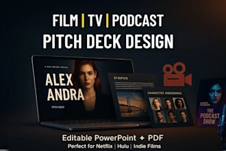 do a cinematic pitch deck presentation for your film