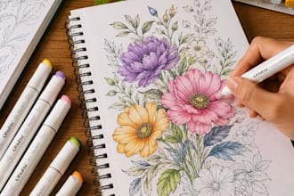 create a coloring video ugc for amazon book promo kdp and social media