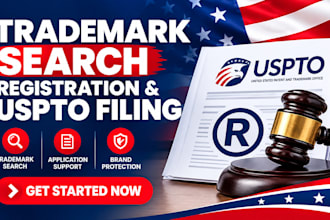 help with trademark search registration and uspto filing