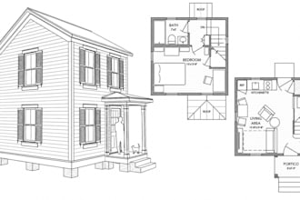 design tiny house 2d floor plans, 3d architecture models and realistic rendering
