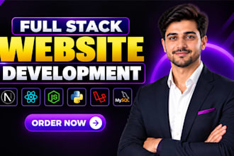 full stack website development as full stack front end backend developer