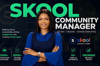 be your skool community manager for marketing and member outreach
