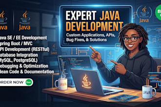 develop, fix and customize java applications