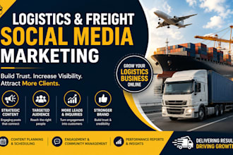 manage your logistics and freight social media marketing