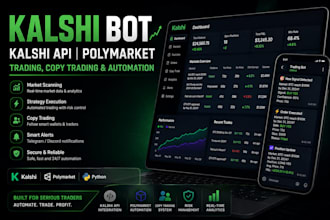 build polymarket kalshi copy trading and web3 trading bots