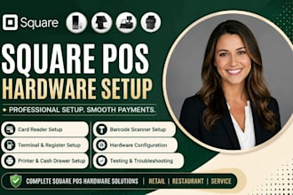 setup square card reader pos terminal register square hardware