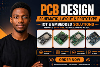 do pcb design, pcb layout, schematic design, esp32 pcb, stm32 pcb, arduino pcb