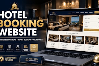 design a hotel booking travel agency wordpress website with online reservations