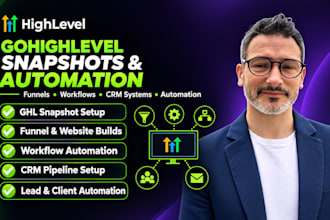 build gohighlevel snapshot funnel ghl crm automation workflow