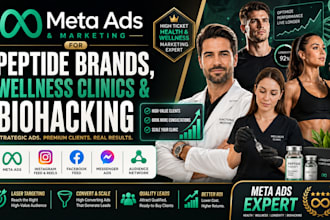 meta ads and marketing for peptide brands, wellness clinics and biohacking