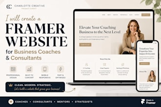 design a framer landing page for ai automation startups