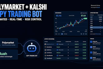 deliver custom polymarket copy kalshi platform and dedicated crypto trading bot