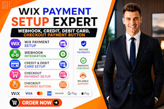 setup wix payment webhook credit debit card checkout payment button error fix