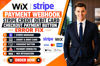 wix payment webhook stripe credit debit card checkout payment button error fix