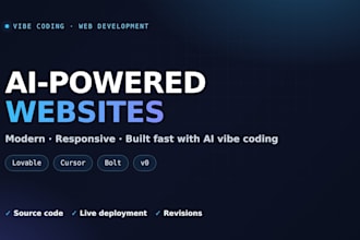 build a modern responsive website with ai vibe coding