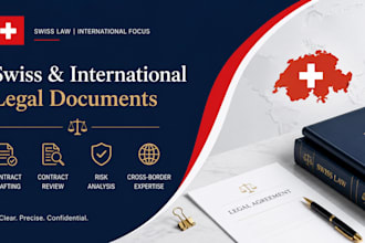 draft or review swiss and international business contracts as a lawyer