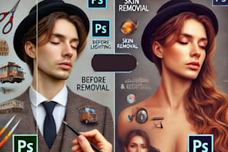 do realistic face swap, head swap and photo manipulation image edit in photoshop