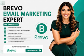 setup brevo newsletter email campaign workflow brevo crm landing page