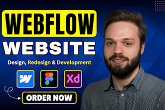 design, redesign or develop webflow website, figma to webflow as webflow expert