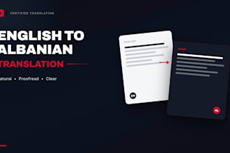 manually translate english to albanian