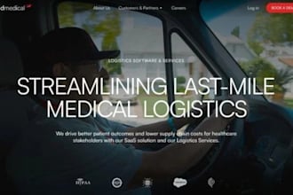 build a medical delivery and healthcare logistics website