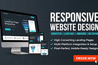 design landing page convertri leadpages unbounce instapage