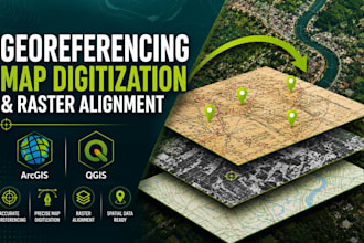 do accurate georeferencing map digitization and raster alignment in arcgis qgis