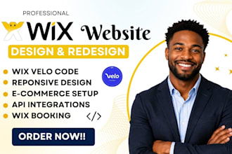 design wix website, wix velo code, redesign wix website, wix studio website, wix