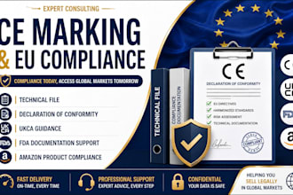 prepare ce marking technical file and eu compliance documentation