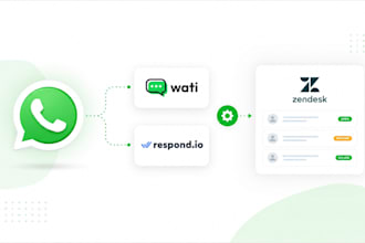 setup zendesk whatsapp automation, wati respond io zendesk integration