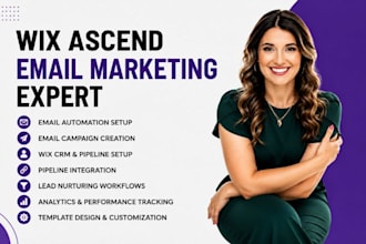 setup wx ascend email automation email campaign  wix CRM pipeline integration