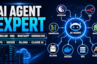 openclaw setup n8n whatsapp gohighlevel ollama vps docker ai agent deployment