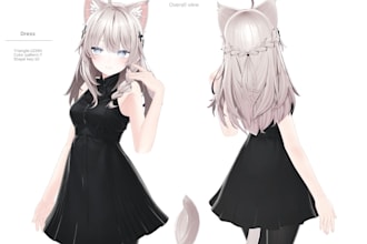 rig, create custom vroid vrm, vtuber avatar for vrchat, warudo, mmd, gmod, 5sim