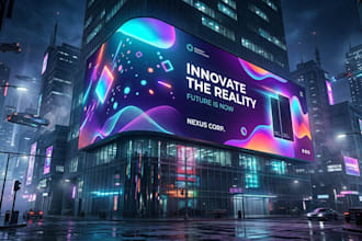 create stunning billboard animation and led screen video ads, ai animation video