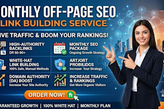 do monthly off page seo to uplift your webpage ranking