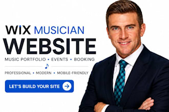 design wix musician website music band website wix artist event booking website