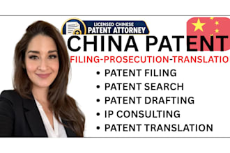 do patent filing, prosecution, and translation in china