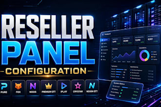 configure reseller panel pure, fox, noos, premium ott, iplay, crystar, nexon ott