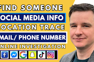 do social media investigation, online harassement trace and background check