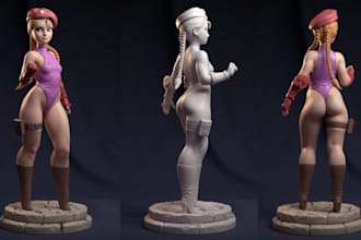 sculpt and upload human figurines on shopify,glb,gymnast 3dp,pet 3mf,stl,threejs