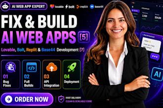 build, fix, or improve your lovable, bolt, or replit web app
