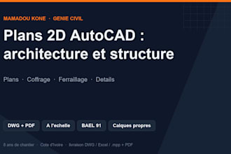 draw architectural and structural plans in autocad