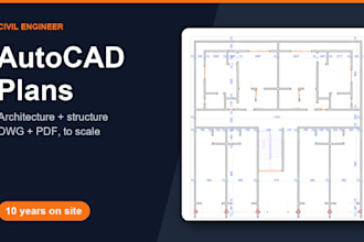 draw autocad plans and reinforced concrete drawings