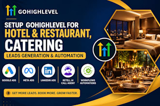 setup gohighlevel for hotel and restaurant leads generation automation