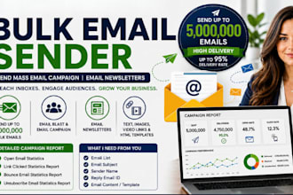 bulk email sender, send mass email campaign, email newsletters using my software