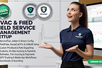 setup hvac software via servicetitan jobber simpro fieldpulse housecallpro hvakr