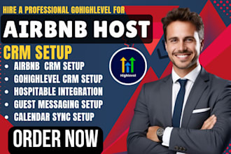 airbnb host crm gohighlevel hospitable guest messaging automation calendar sync