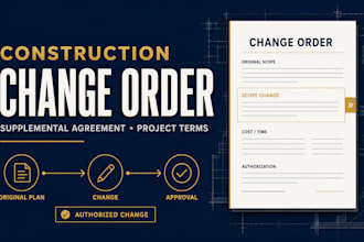 draft a legal construction change order and supplemental agreement