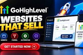 go high level website and gohighlevel sales funnel as go high level expert